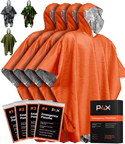 Prepared4X Emergency Mylar Poncho
