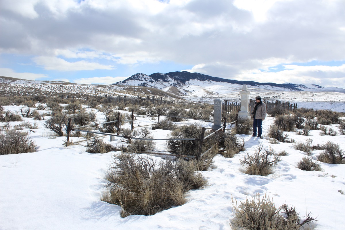 Bannack Cemetery hillside graves, Montana