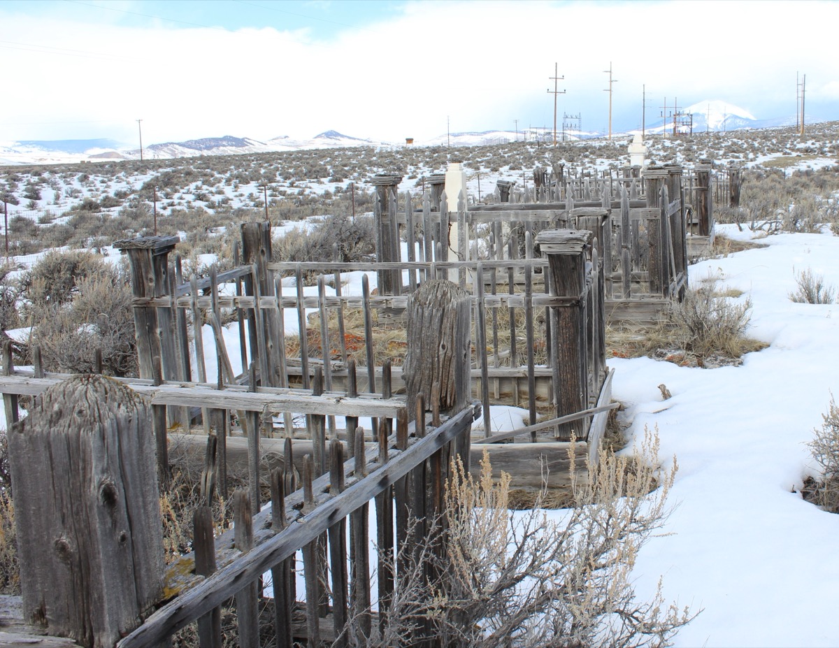 Bannack Cemetery landscape, Montana
